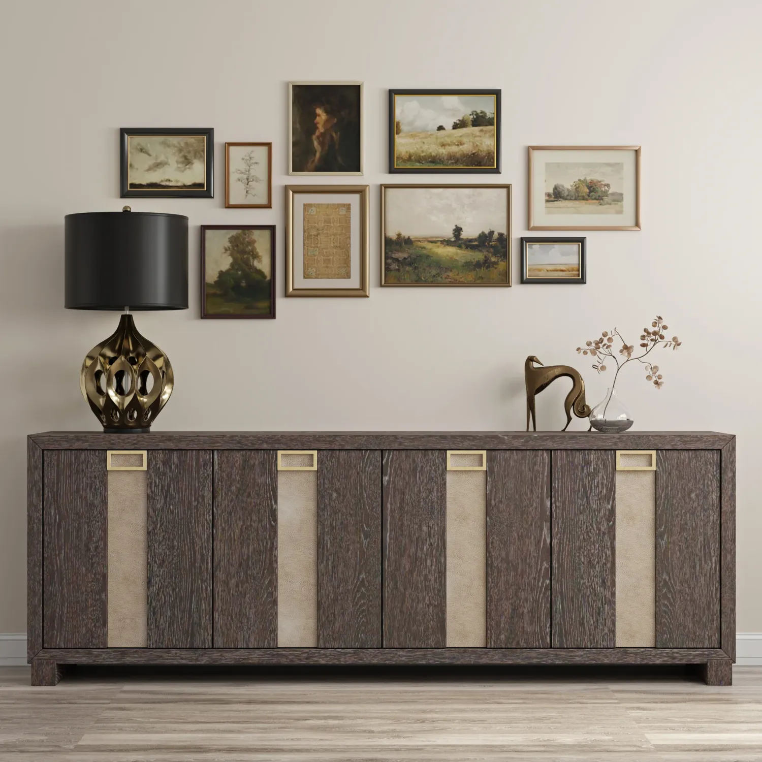 Ascent - 90 In. Console - Dark Chocolate