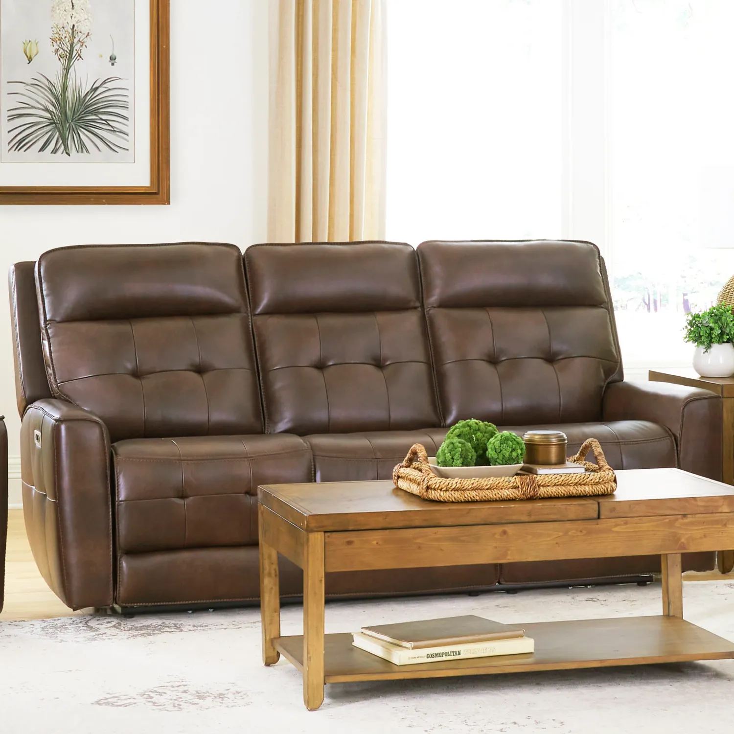 Canterbury - Power Reclining Zero Gravity Sofa - Acorn