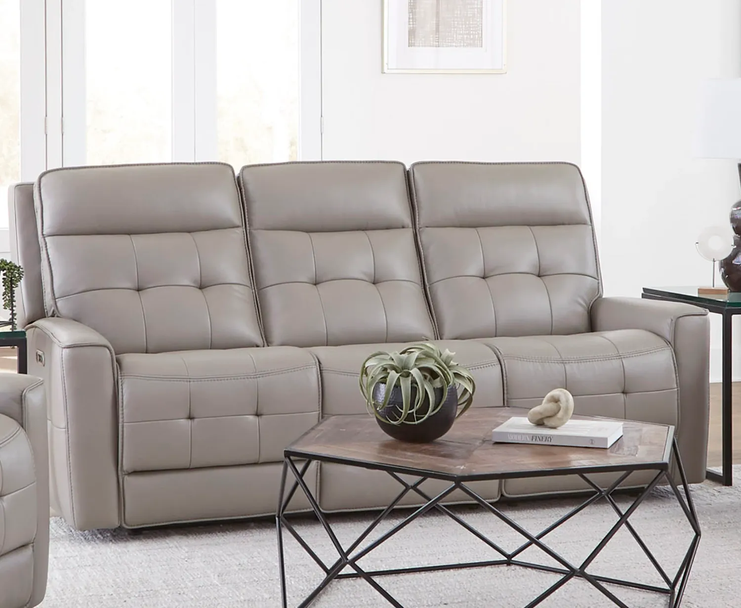 Canterbury - Power Reclining Zero Gravity Sofa - Pewter