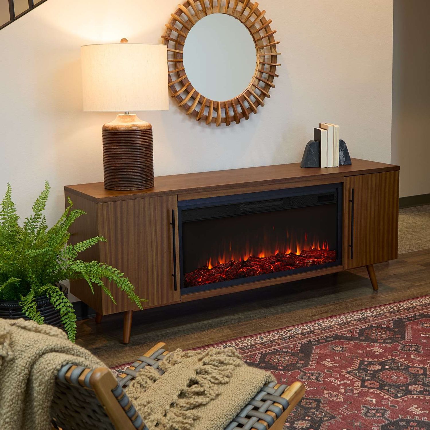 Olivia Electric Fireplace Console