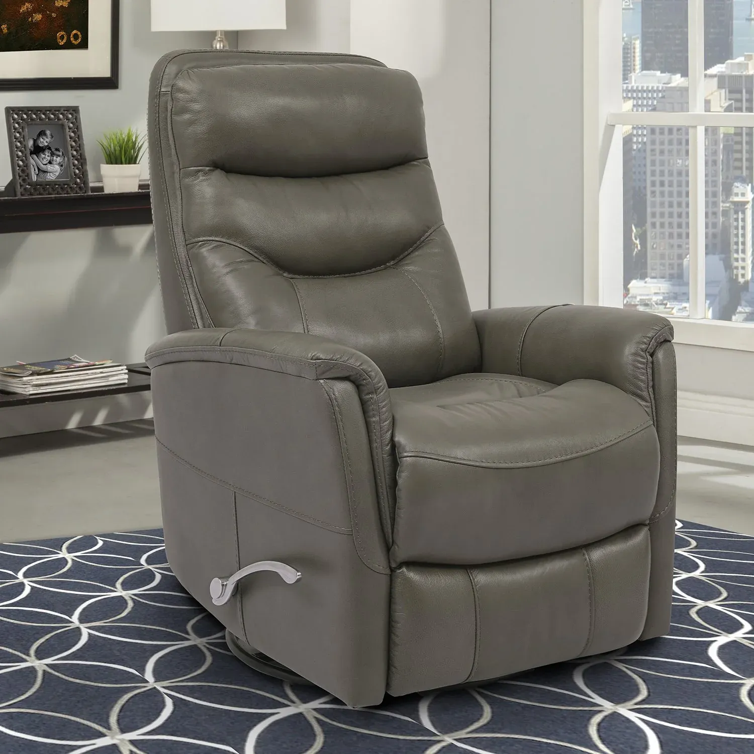 Gemini - Manual Swivel Glider Recliner - Ice