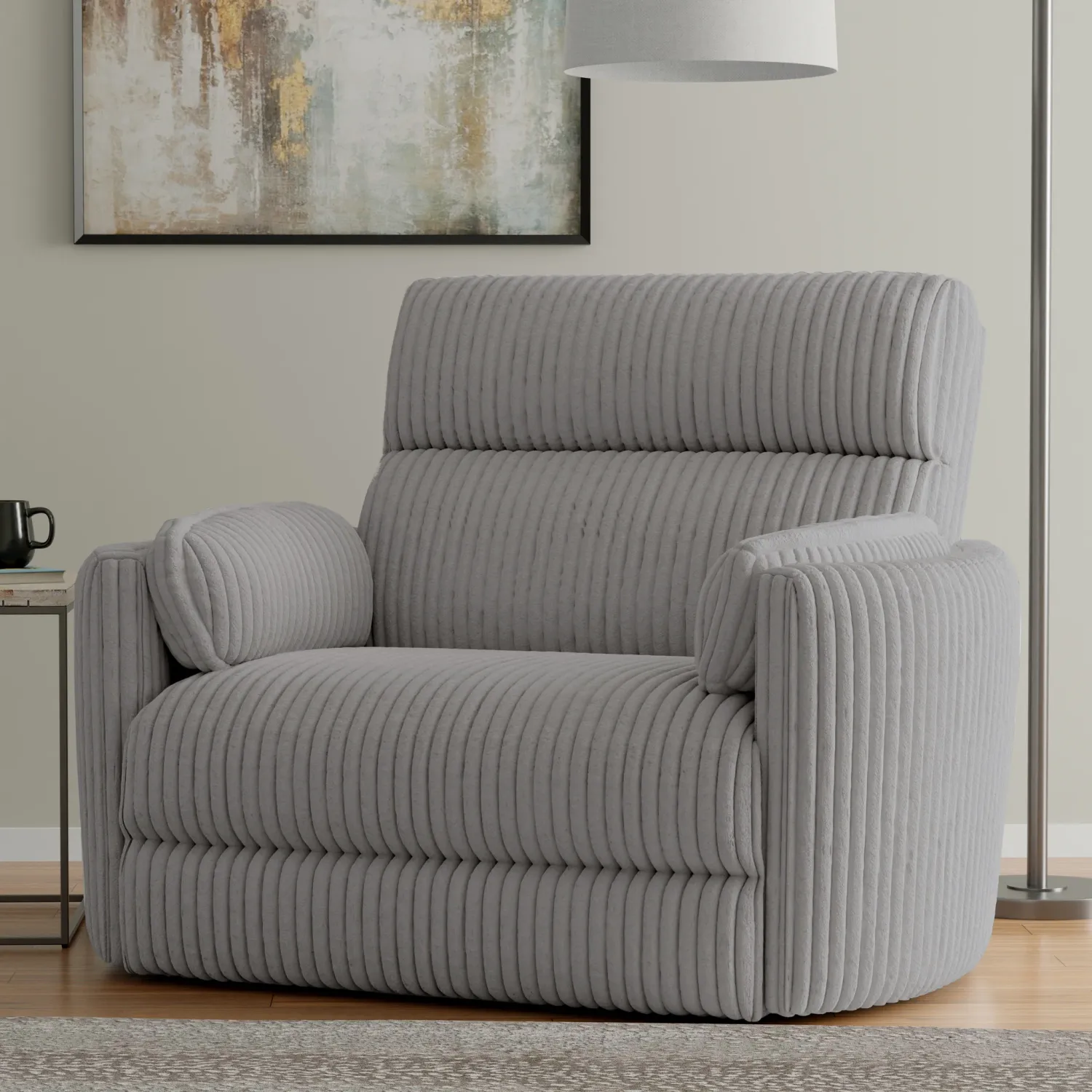 Radius Xl - Extra Wide Power Glider Recliner - Mega Grey