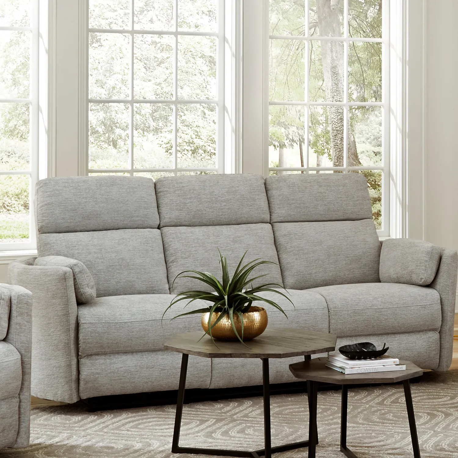 Radius - Power Reclining Sofa - Mineral