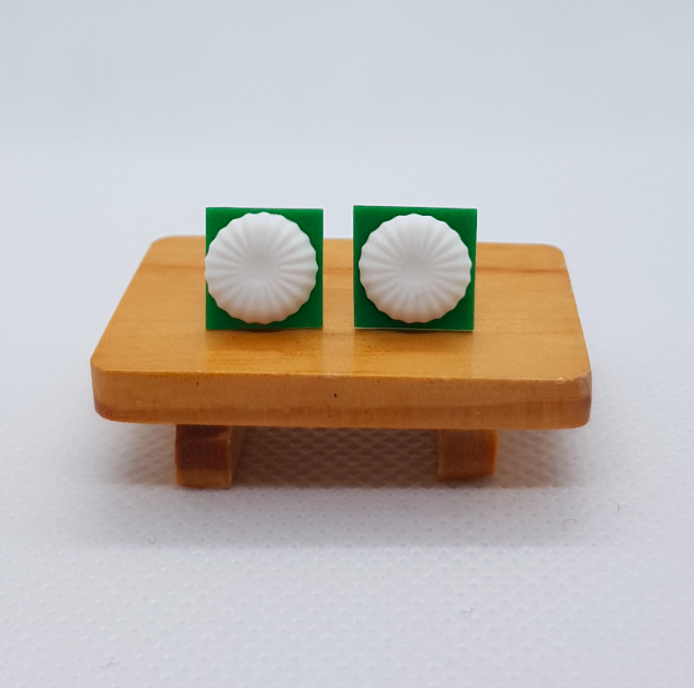 Handmade Kueh Tutu Earrings