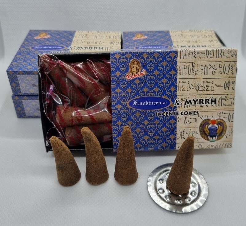 Kamini Frankincense &amp; Myrrh Cones (20 cones)
