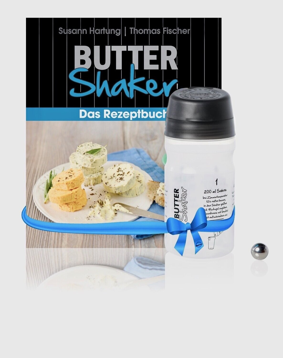 Butter Maker Glas - Einfach Selbst Butter Machen Mit Sieb & Rezepten