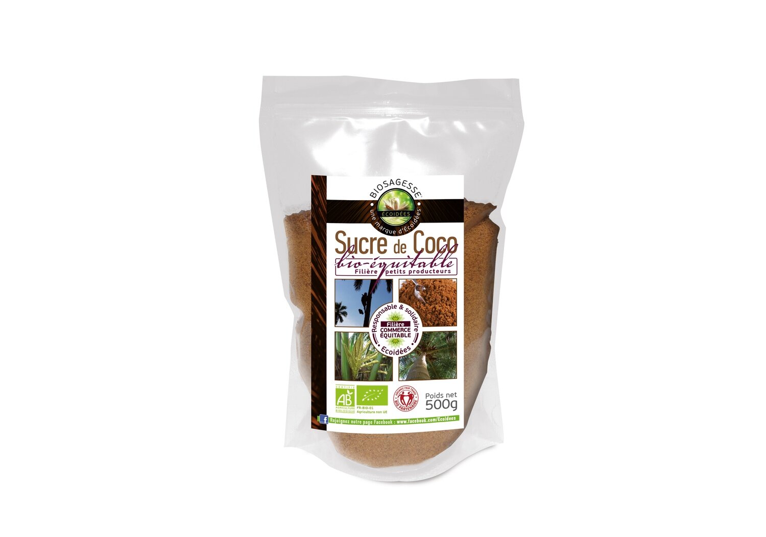 Sucre coco - poudre - 500gr