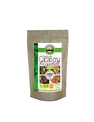 Poudre de cacao cru (sans sucre) - 200gr