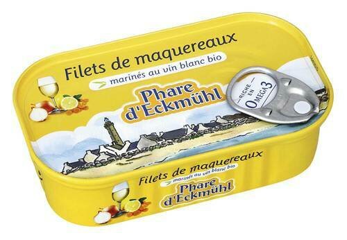 Maquereaux au vin blanc et aux aromates - 118gr