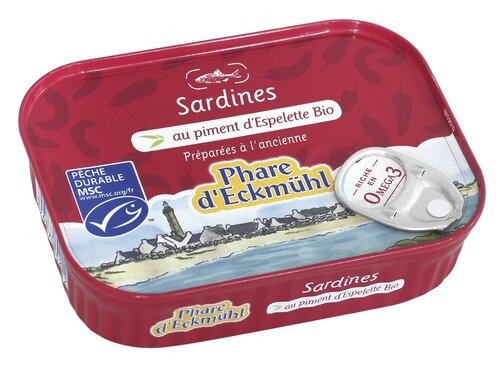 Sardines au piment d&#39;Espelette - 135gr