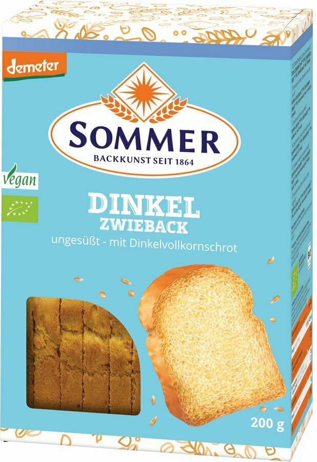 Biscottes Épeautre (sans sucre) - 200gr