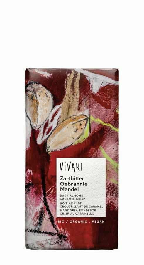 Chocolat Zartbitter Schokolade Gebrannte Mandel 55% Kakao - 80gr
