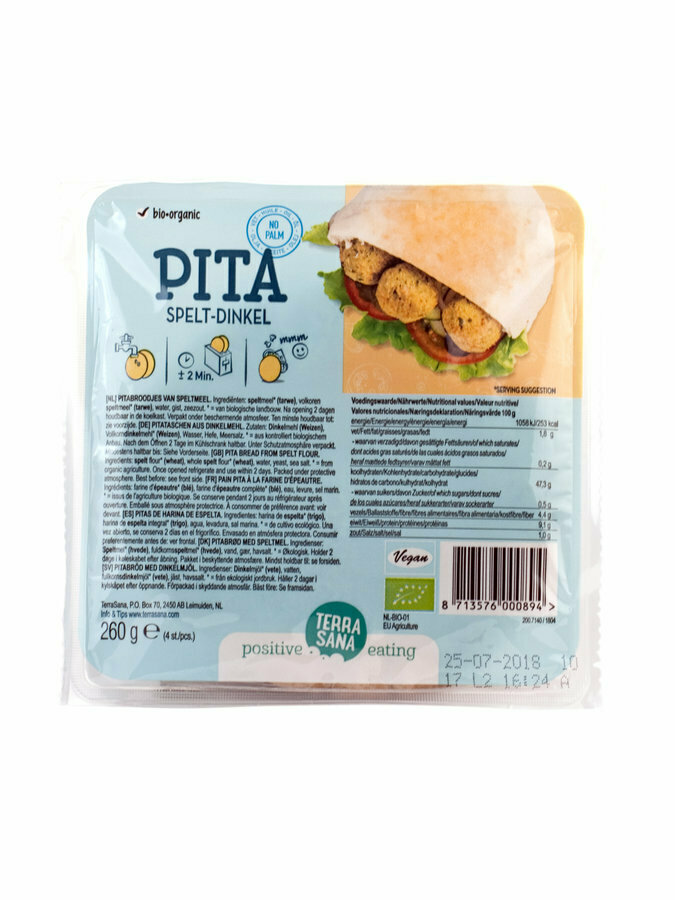 Pain Pita Épeautre (4 pcs) - 280gr