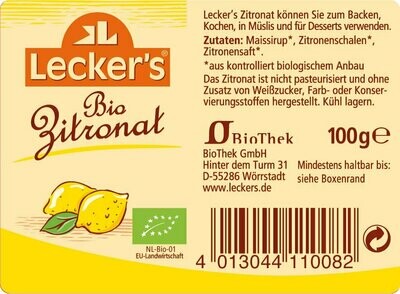 Citron confits en dés - 100gr