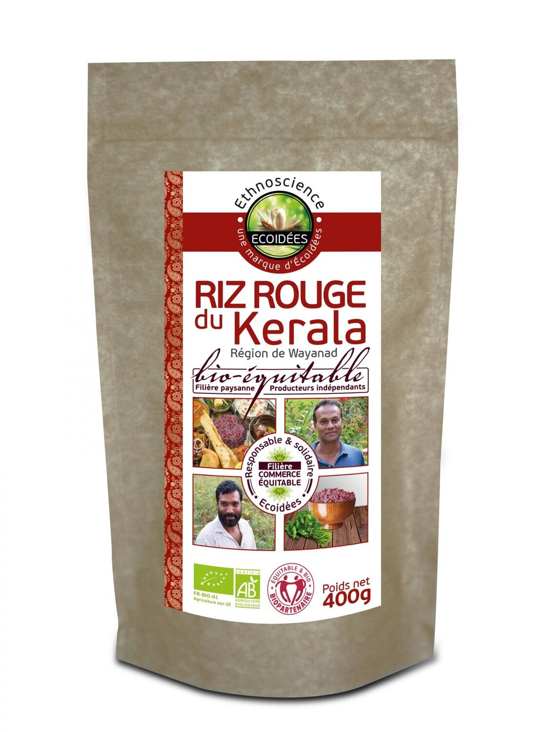 Riz Rouge du Kérala - 400gr