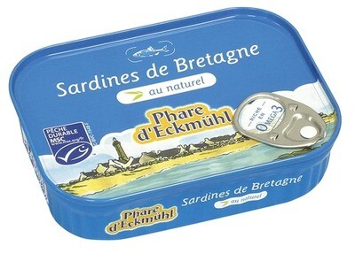 Sardines au naturel - 135gr