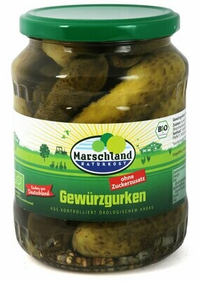 Gros cornichons sans sucre - 670gr