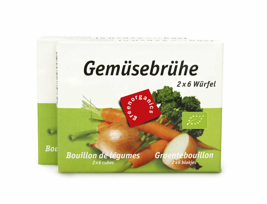 Bouillon légumes ss lev. (2x6 cub.) - 252gr