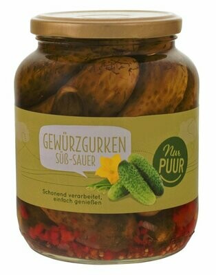 Cornichons gros aigre/doux - 680gr