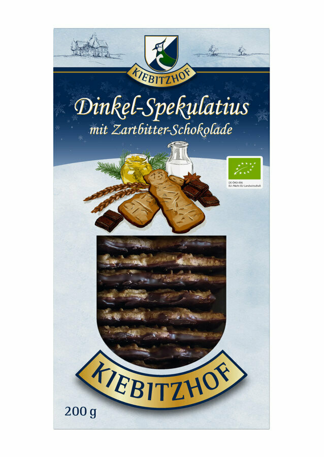 Kiebitzhof Dinkel-Zartbitter Spekulatius - 200gr