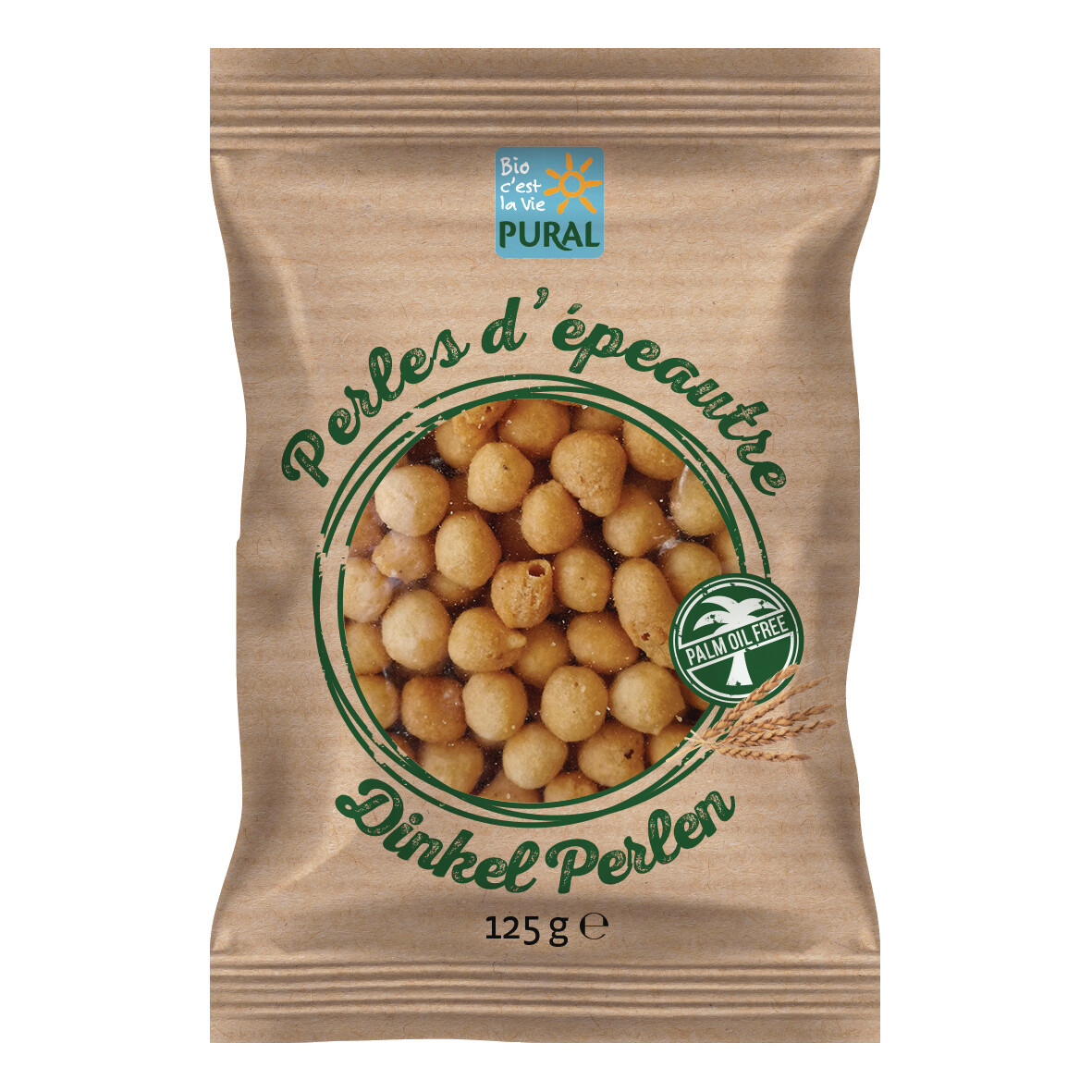 Perles d&#39;épeautre nature - 125gr