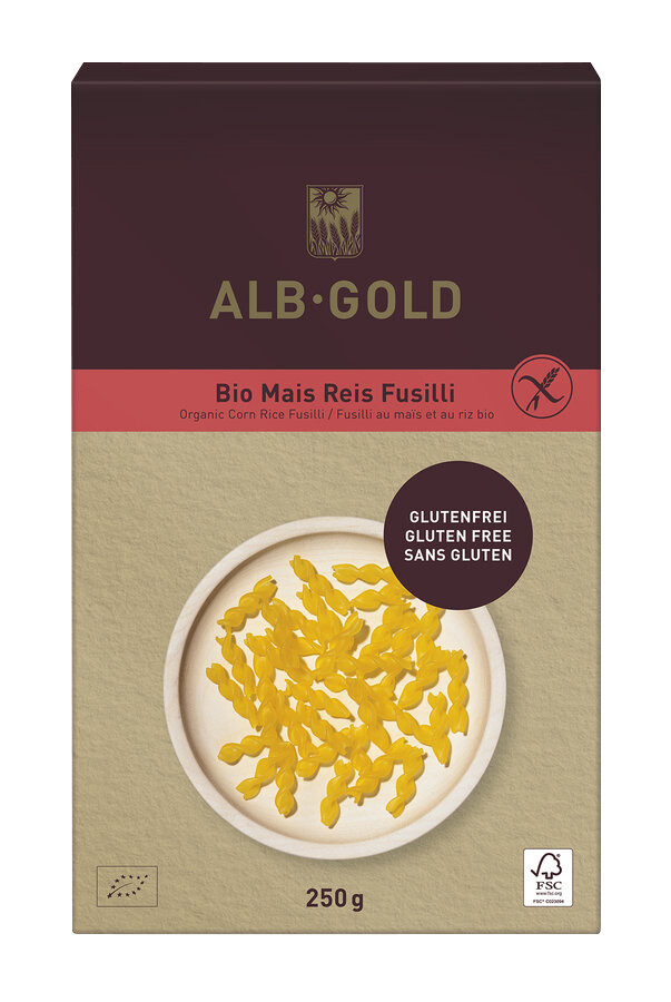 Fussili Maïs-riz 70/30% / glf - 250gr
