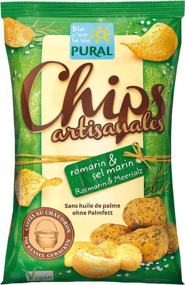 Chips romarin sel marin artisanales - 120gr