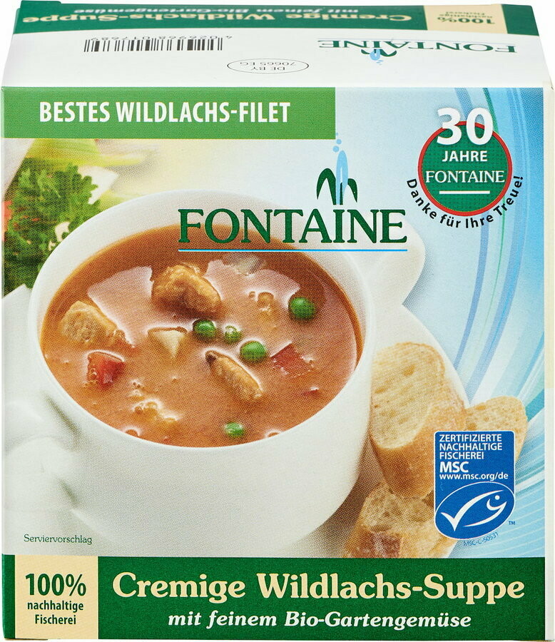 Soupe saumon sauvage avec crevettes - 400gr