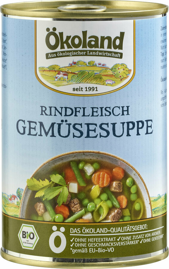 Soupe de légumes avec bœuf - 400gr