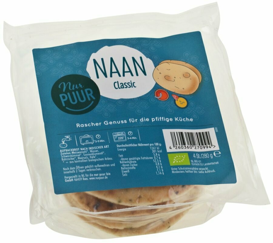 Naan Naturell - 280gr