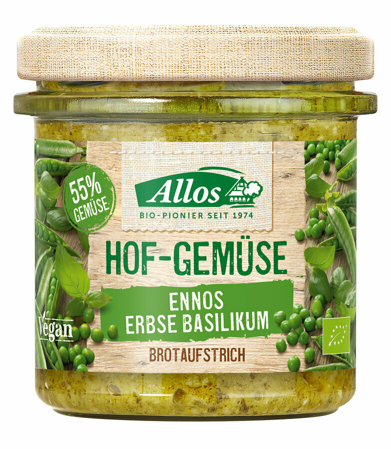 Hofgemüse Ennos Erbse Basilikum /glf - 135gr