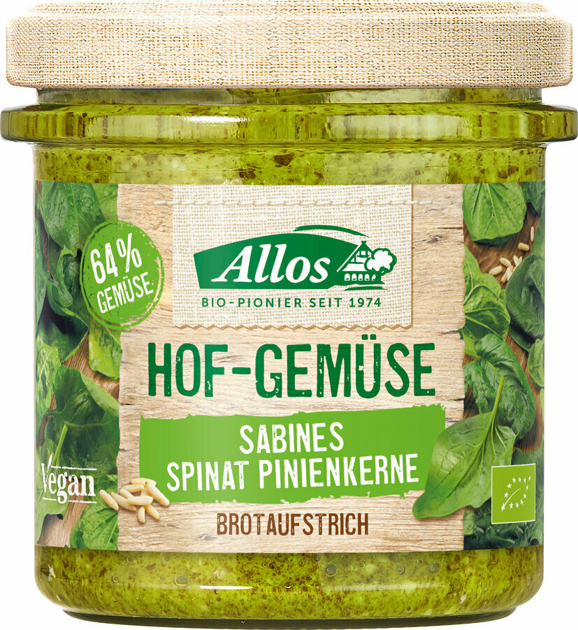 Hofgemüse Sabines Spinat Pinienkerne - 135gr