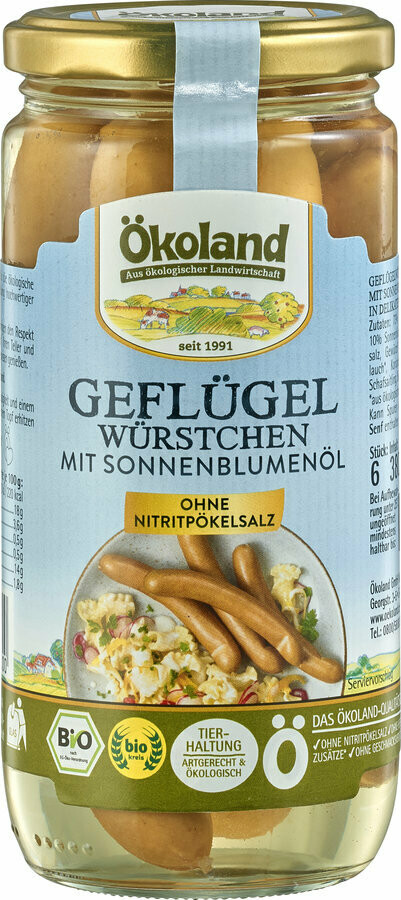 Geflügelwürstchen im Glas - 380gr