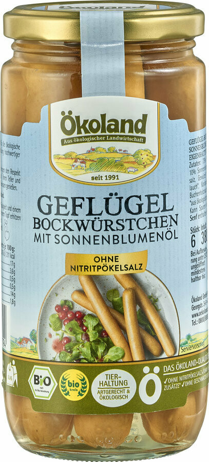 Geflügel-Bockwürstchen im Glas - 380gr