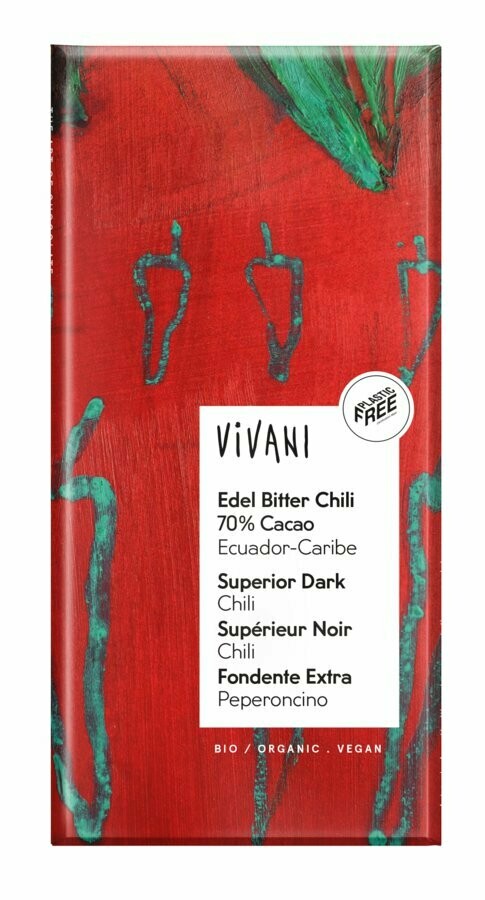 Edelbitter-Chili 70% Kakao - 100gr