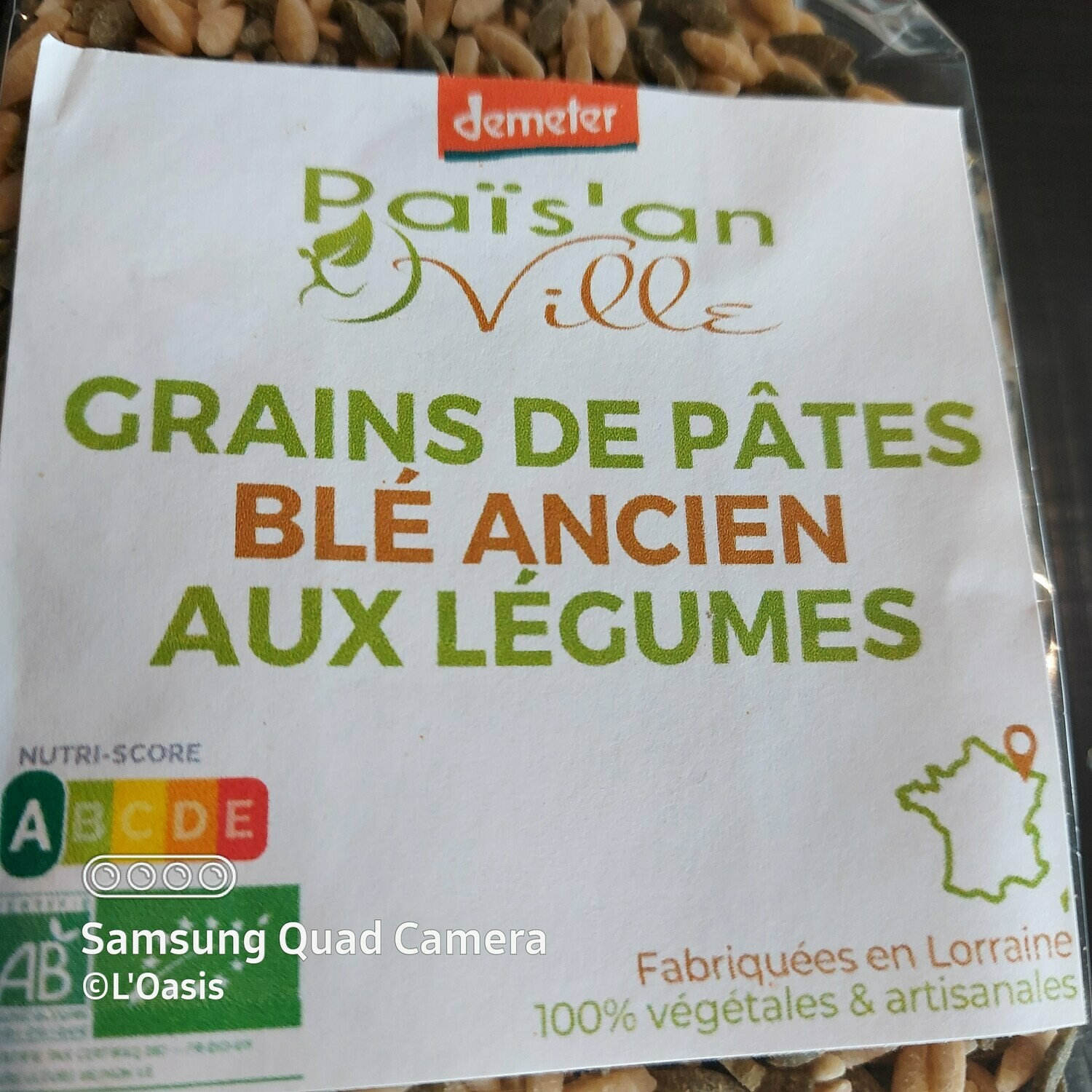◊ Grains blé ancien et légumes - 300gr