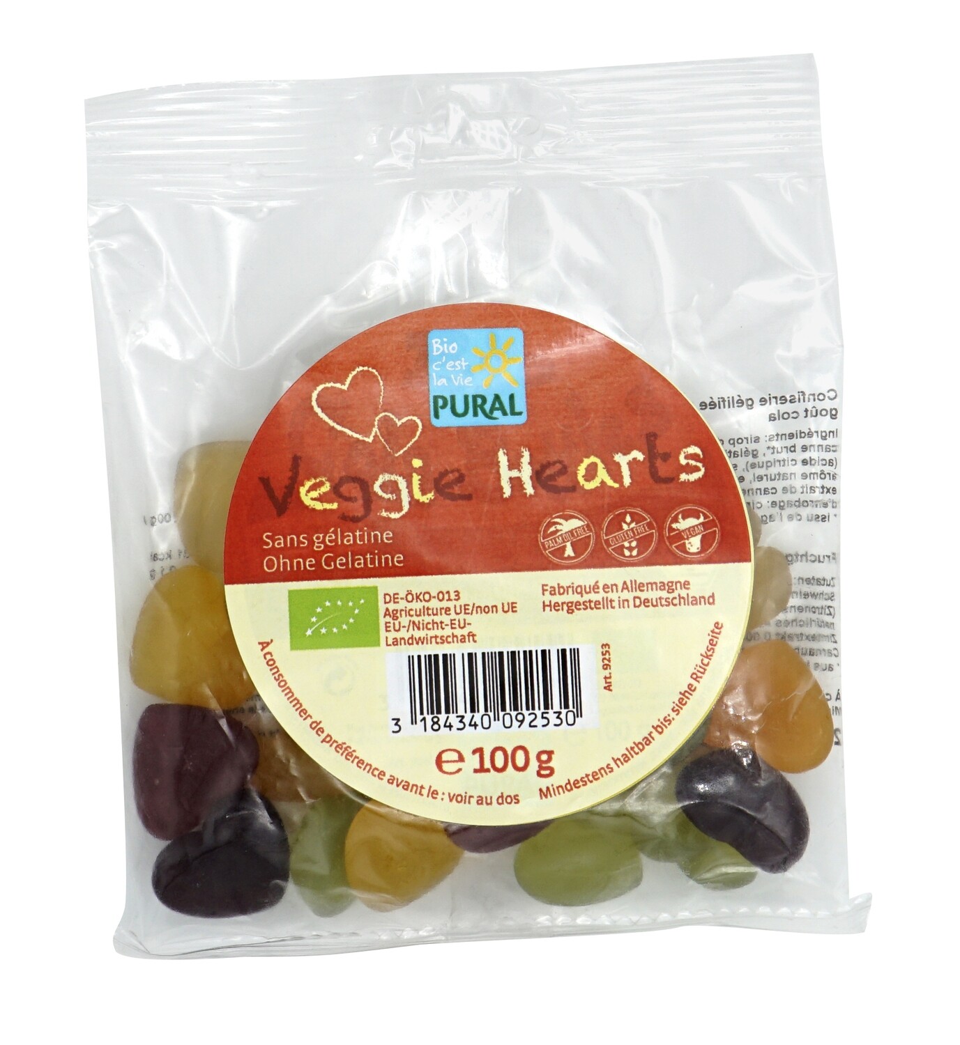 Veggie Hearts confiserie - 100gr