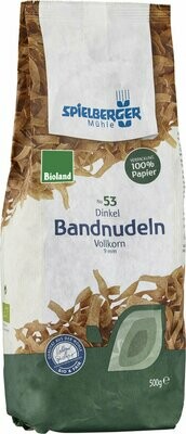 Bandnudeln Dinkel Vollkorn 9mm - 500gr