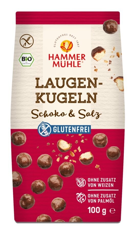 Laugenkugeln Schoko &amp; Salz /glf - 100gr