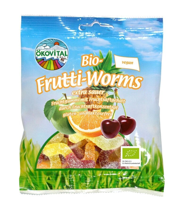 Frutti-Worms extra sauer /glf - 100gr