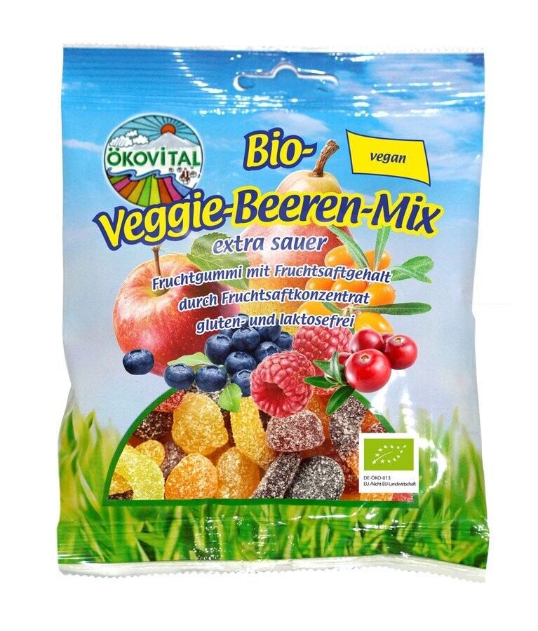 Veggie-Beeren-Mix extra sauer /glf - 100gr