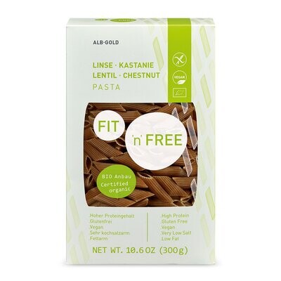 Fit &#39;n&#39; Free Penne Linse + Kastanie /glf - 300gr