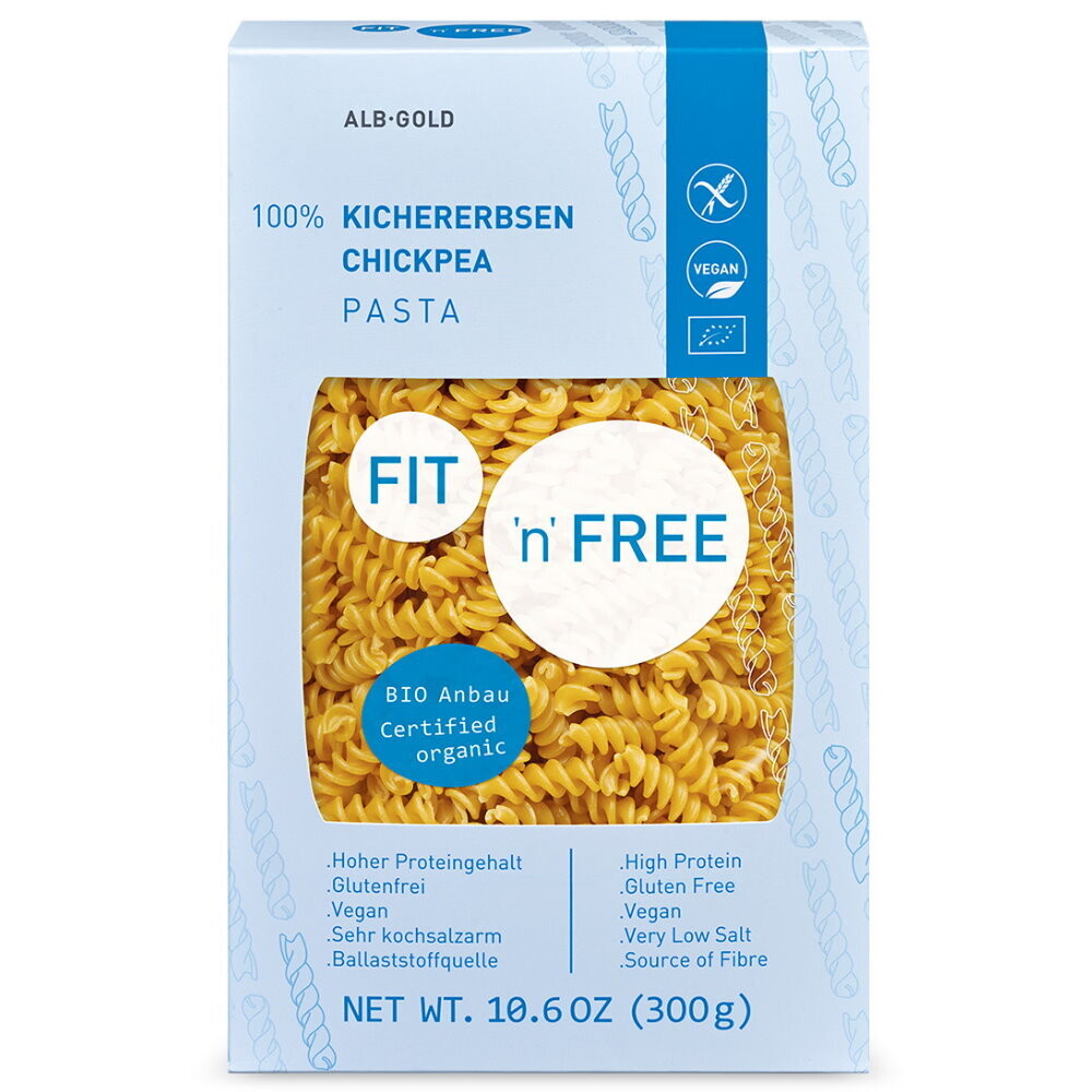 Fit &#39;n&#39; Free Fusilli Kichererbsen /glf - 300gr
