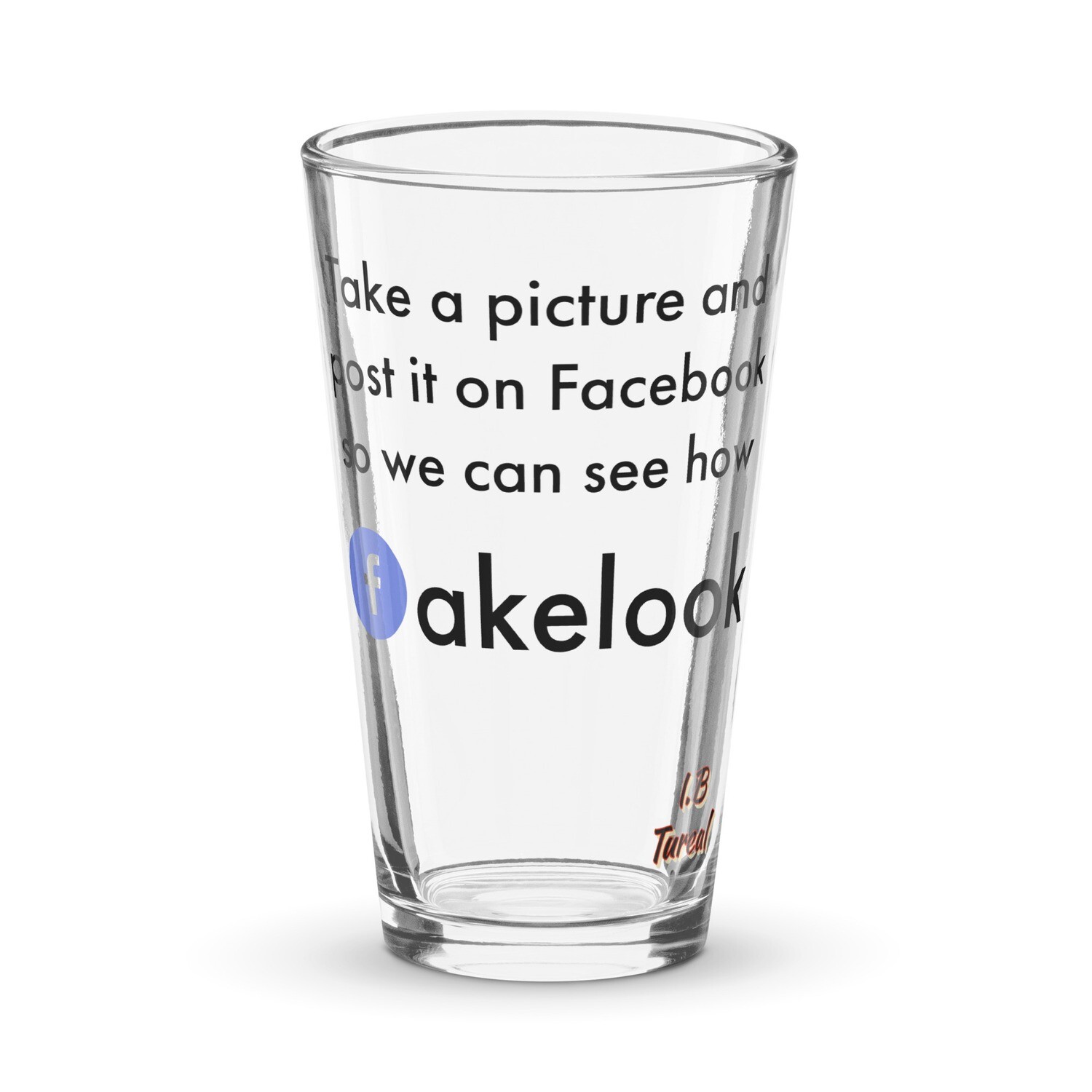 Fake look Shaker pint glass
