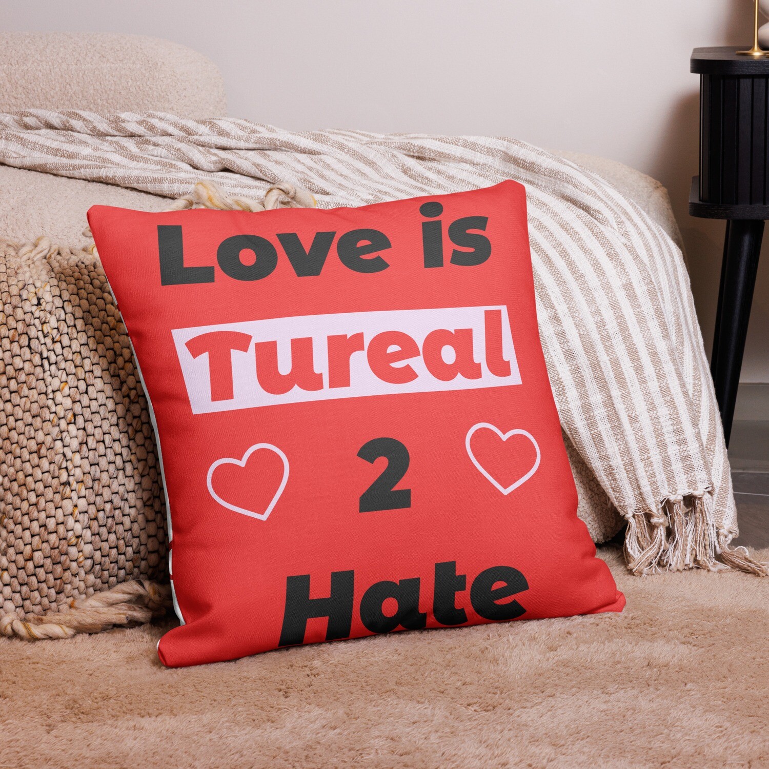 love is Tureal Premium Pillow Case