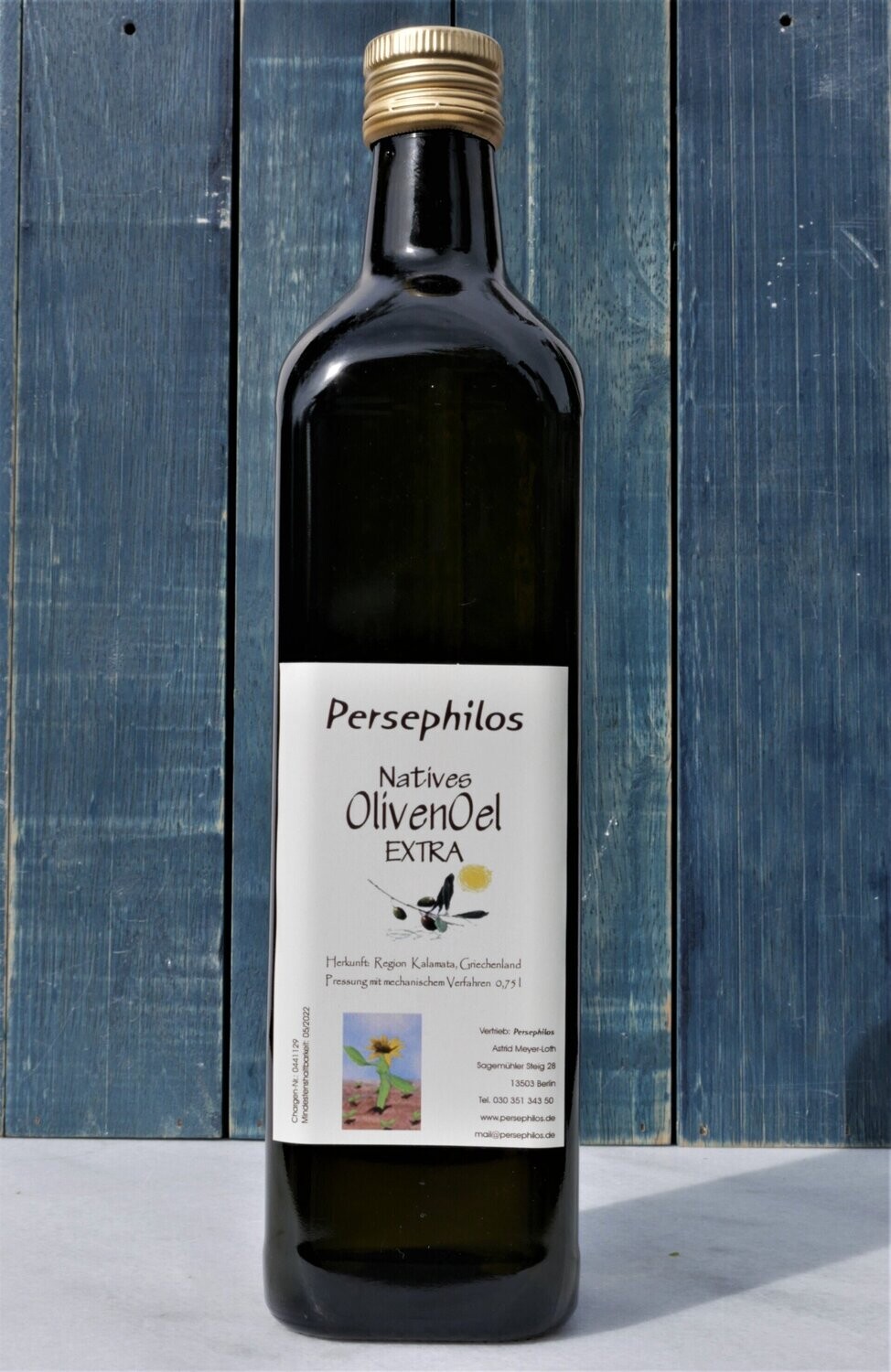 Kalamata Olivenöl extra nativ - neue Ernte 2023 - 2 Flaschen je 1 Liter