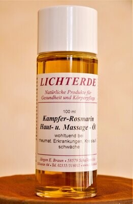 LICHTERDE Kampfer-Rosmarin Haut-u.Massageöl