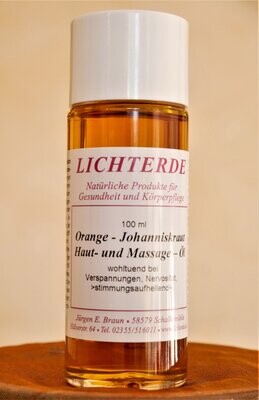 LICHTERDE Orangen-Johanniskraut Haut-u.Massageöl
