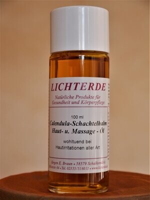 LICHTERDE Calendula-Schachtelhalm Haut- u.Massageöl