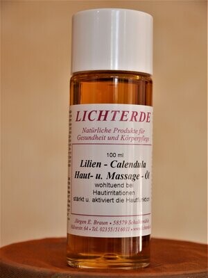 LICHTERDE Lilien-Calendula Haut- und Massageöl